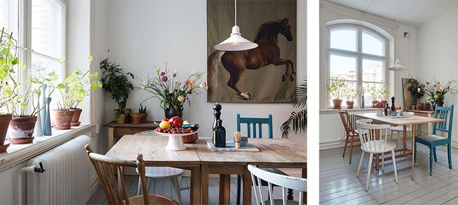 Có thể gập hai phần đầu bàn lại khi không có nhu cầu sử dụng, nhường diện tích sàn thông thoáng giúp không gian bớt đi sự rối mắt và chật chội thường thấy.