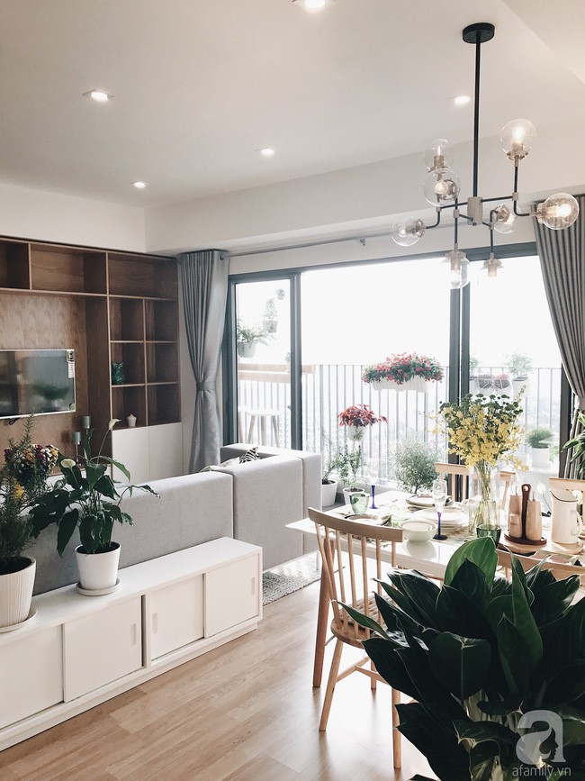 Không gian căn hộ trên tầng cao được thiết kế ấn tượng, hiện đại, tinh tế.