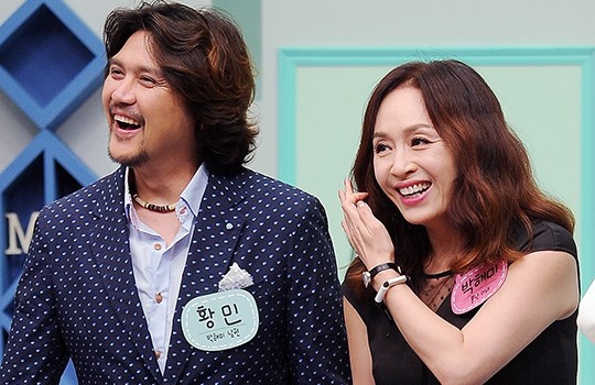 Vợ chồng Hwang Min và Park Hae Mi. Cô hơn chồng 8 tuổi.