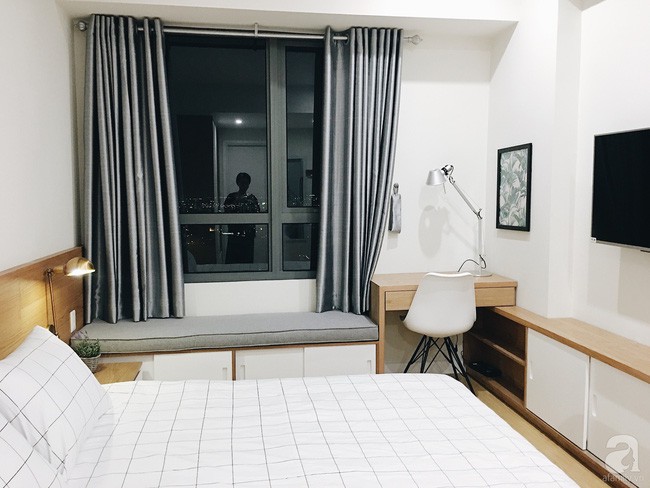 Phòng ngủ master với cách phân chia không gian hợp lý.