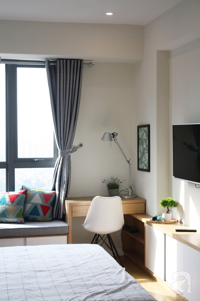 Nội thất đơn giản, điểm nhấn của không gian từ vật dụng trang trí.