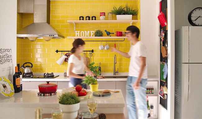 Căn hộ là chốn đi về ấm cúng, vui vẻ của chị Kathy và chồng.