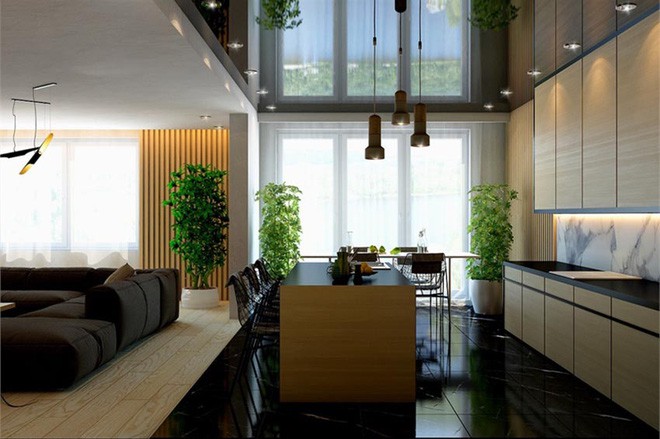 Thông thường, những bộ tủ bếp đều được các gia đình lựa chọn làm từ chất liệu gỗ.