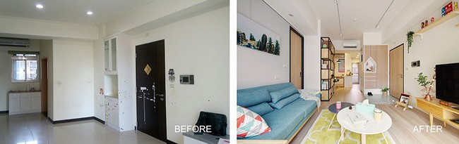 Hình ảnh khác biệt giữa trước và sau khi cải tạo.