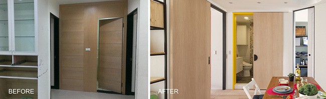 Không gian được cải tạo khéo léo, hợp lý.