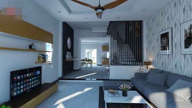 Toàn cảnh căn biệt thự nhìn từ ngoài vào. Ảnh: SBS.