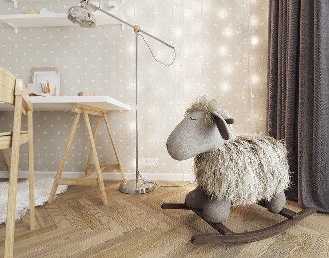 Tất nhiên, những món đồ chơi nhỏ như thé này cũng chẳng thể thiếu được bên trong không gian riêng của trẻ nhỏ.