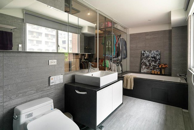 Phòng tắm đẹp tinh tế, hiện đại.