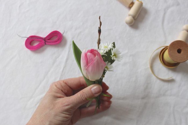 Kết hợp các loại hoa với nhau.