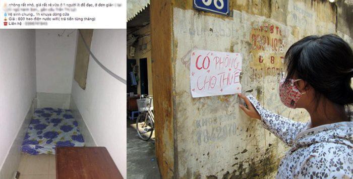 Những căn phòng nhỏ không còn xa lạ với những người tỉnh lẻ lên thành phố học tập, làm việc.