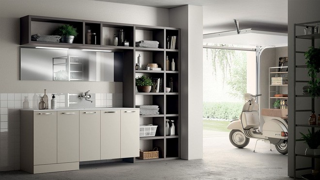 Không gian phòng giặt được thiết kế bởi Idelfonso Colombo