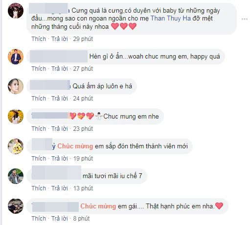 Nhiều người gửi lời chúc mừng Thân Thúy Hà