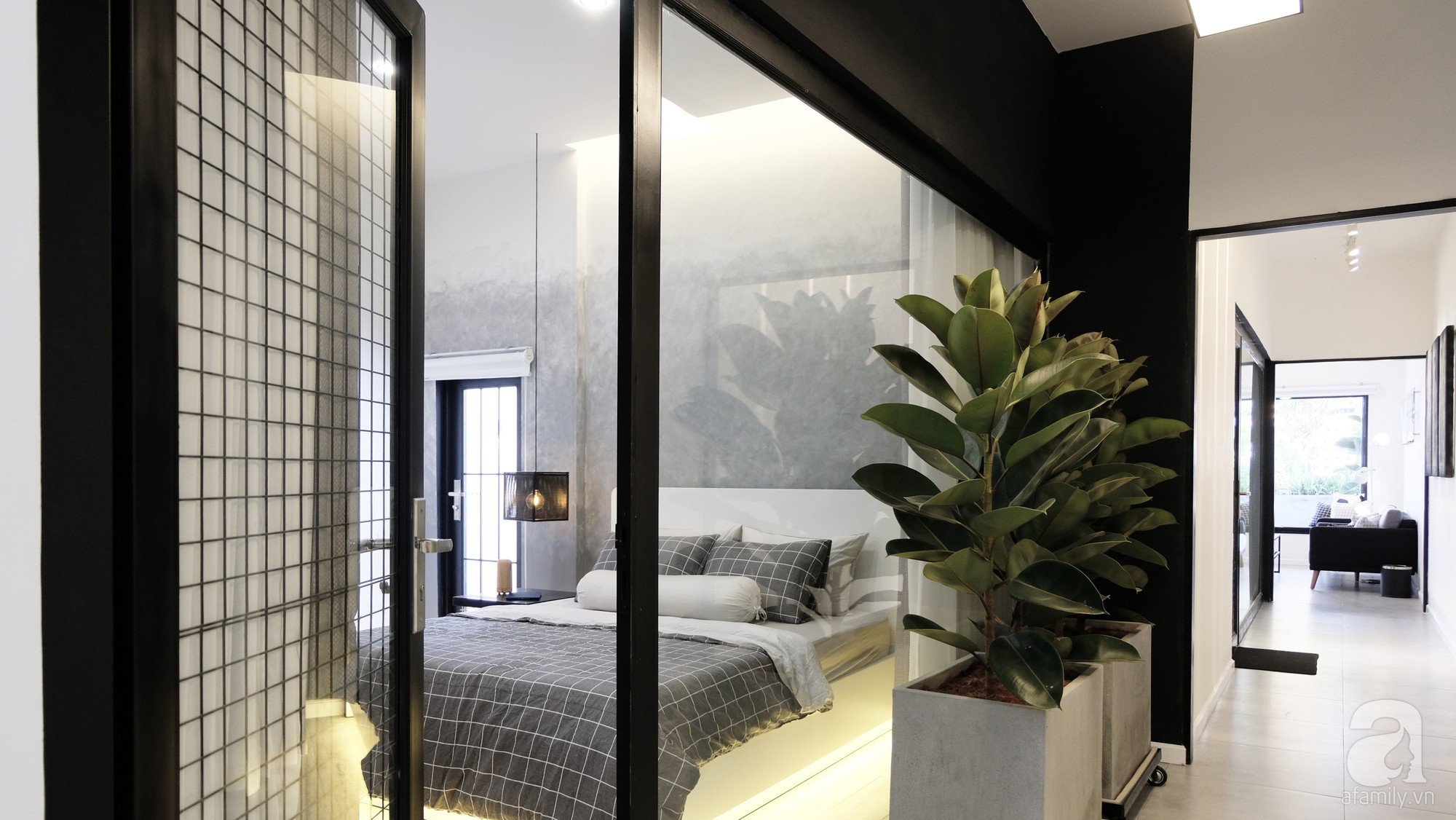 Phòng ngủ thoáng đãng và nhiều cây xanh.