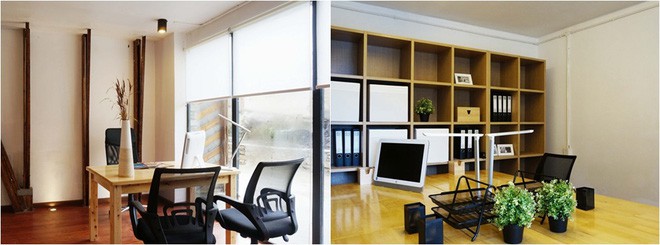 Phòng làm việc bên trong ngôi nhà.