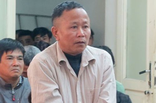 Bị cáo Thanh tại phiên tòa sơ thẩm.