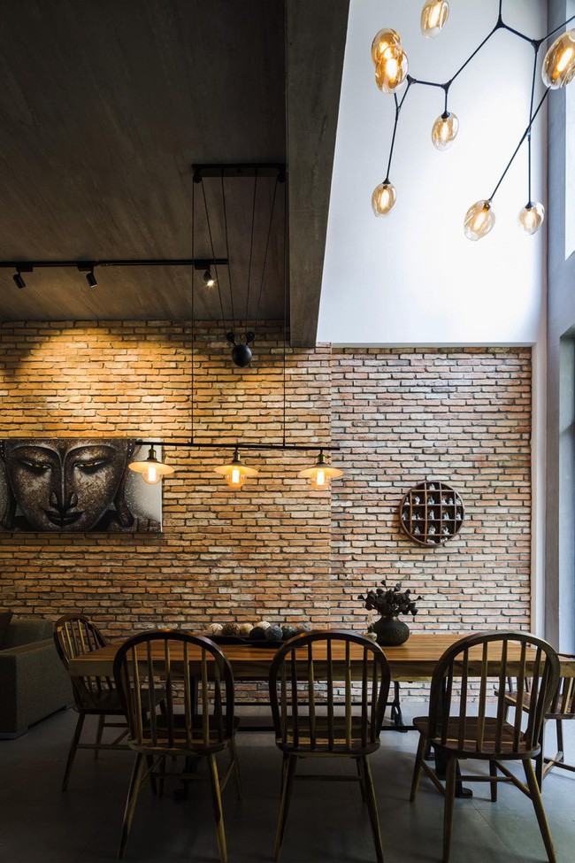 Ngôi nhà mang phong cách industrial với đặc trưng là phóng khoáng.