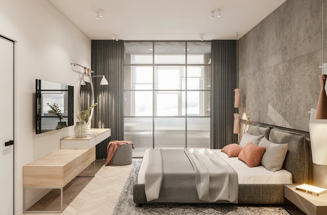 Không gian phòng ngủ đáng mơ ước, vô cùng thoải mái có thể ở được 2 người.