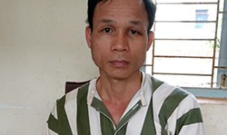 Hồ Trọng Đăng tại cơ quan điều tra. Ảnh: Sơn Nguyễn.