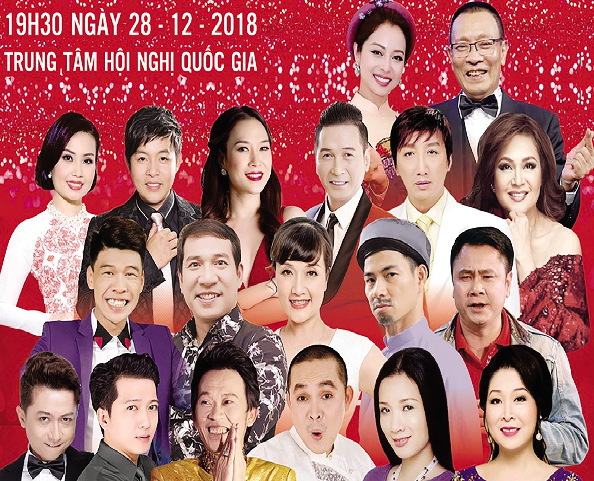 Chương trình “Xuân phát tài” thu hút nhiều ngôi sao tham dự. Ảnh: TL