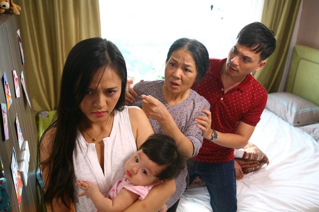 Minh Phương trong vai bà mẹ chồng đau khổ của Sống chung với mẹ chồng.