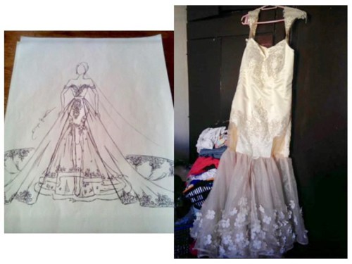 Chiếc váy cưới trong Arguelles giấc mơ thành cô dâu đẹp nhất, nhưng thực tế thì không.