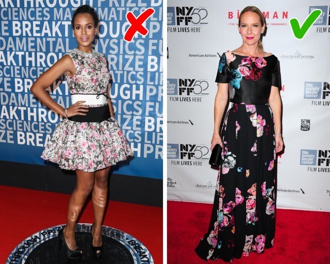 Chiếc váy bạn diện 10 năm trước đây không còn hợp với bạn nữa. Thay vào đó, bạn hãy chọn kiểu đầm in họa tiết hoa.