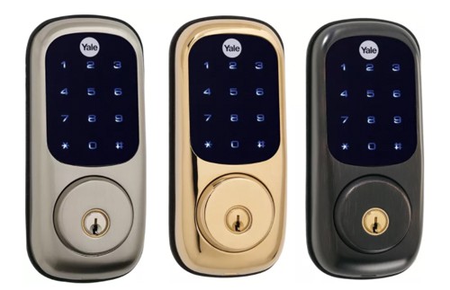 
Yale Real Living Touchscreen Z-Wave Deadbolt.
