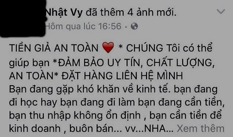 
Rất nhiều người đã mắc bẫy từ những quảng cáo giao dịch tiền giả trên mạng
