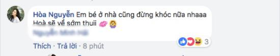 Ngay sau bài đăng của bạn trai, Hòa Minzy đã nhanh chóng phản hồi ngọt ngào. Tuy nhiên, sau đó cô cũng nhanh tay xóa đi.