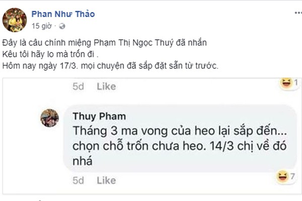 Phan Như Thảo tung bằng chứng tố cáo Ngọc Thúy.