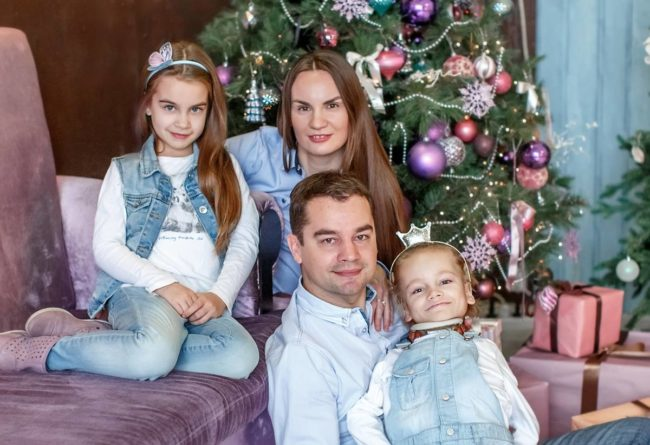 Gia đình nhỏ của Kate.