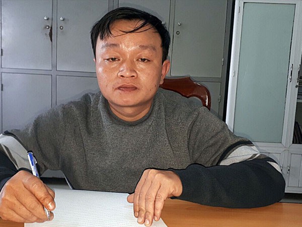 Đối tượng Thương tại cơ quan điều tra.