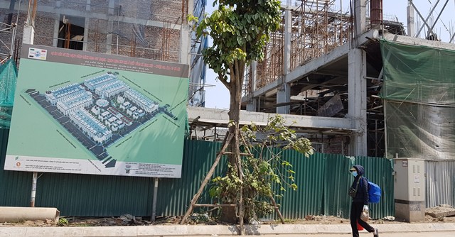 
Dự án Khu nhà ở thấp tầng tại xã Ninh Hiệp do Công ty TNHH Tập đoàn thương mại Tuấn Dung làm chủ đầu tư. Ảnh: Nhật Tân
