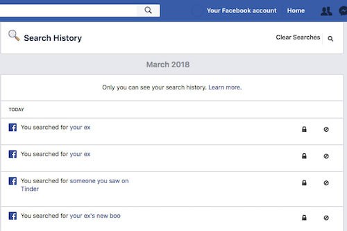 
Mọi hoạt động của người dùng đều được Facebook ghi lại.
