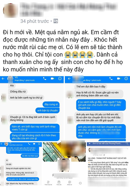 
Bài viết người vợ tố chồng ngoại tình ngay khi mình đang ở cữ kèm theo Facebook cá nhân của cô bồ khiến hội chị em xôn xao.
