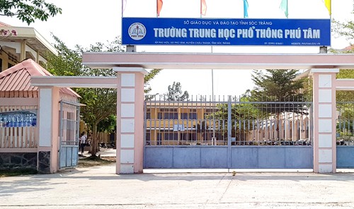 Ngôi trường nơi ông Lý làm hiệu trưởng. Ảnh: Hải Yến.