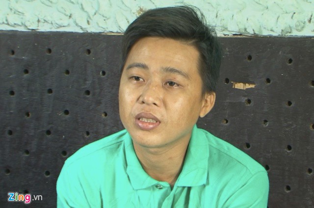 Đạt tại cơ quan điều tra. Ảnh: C.A.
