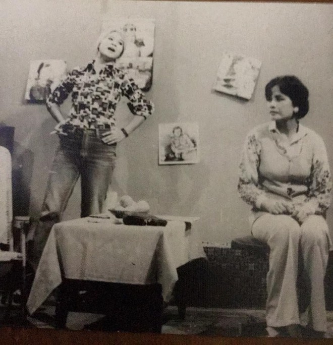 Vóc dáng và phong cách đầy ấn tượng của Minh Vượng trong vở kịch Năm buổi chiều từ năm 1988. Có thể nói, NSƯT Minh Vượng đã có một tuổi thanh xuân thực sự rực rỡ.