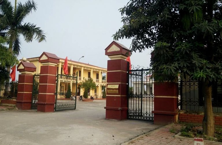 Trụ sở UBND xã Trung Nghĩa, nơi ông Thụy công tác. Ảnh: CTV