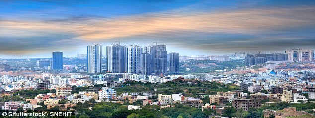 Th&agrave;nh phố Hyderabad, Ấn Độ - nơi xảy ra sự việc.