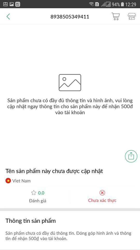 Theo nhân viên tư vấn, chỉ cần check mã vạch sẽ ra tên đơn vị sản xuất