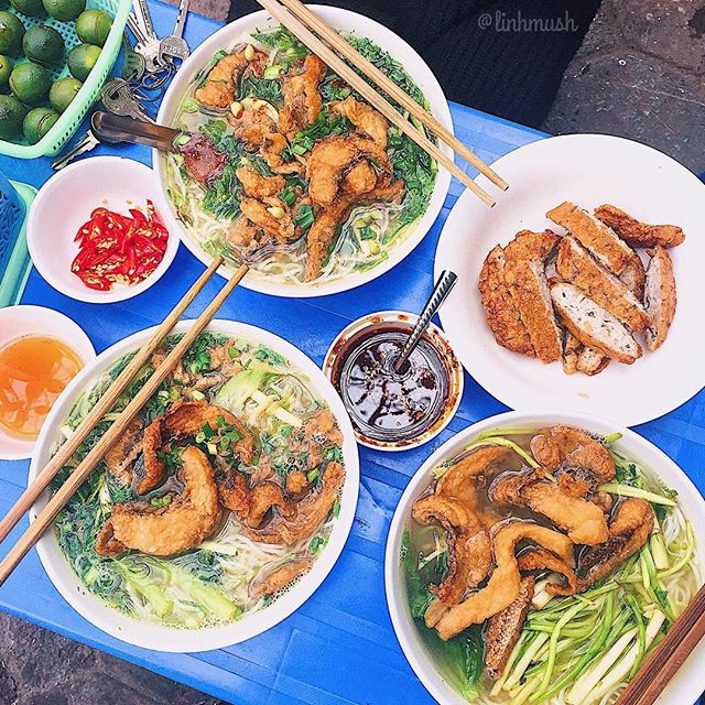 Bún cá ở đây đầy đặn, ăn bao no - @linhmush