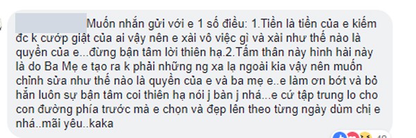 
Fan bày tỏ ý kiến ủng hộ Kỳ Duyên.
