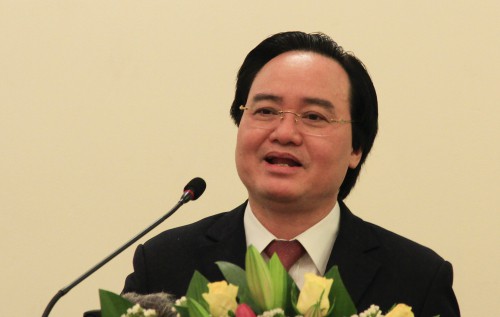 Bộ trưởng Ph&ugrave;ng Xu&acirc;n Nhạ nhấn mạnh xếp hạng đại học phải gắn liền với n&acirc;ng cao chất lượng. Ảnh: Dương T&acirc;m