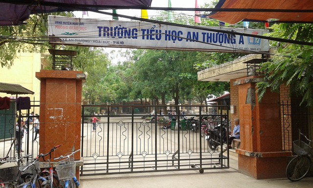 
Trường tiểu học An Thượng A (huyện Hoài Đức, Hà Nội) - nơi thầy giáo N.Đ.L công tác. Ảnh: PV
