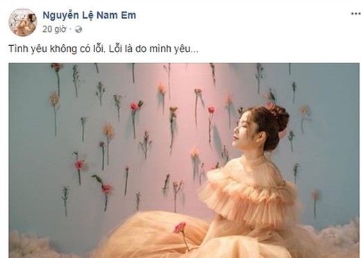 Và đây là Nam Em, cô nàng thậm chí còn tự lên báo kể chuyện tình yêu của mình để rồi sau đó gây ra một cơn bão scandal tình tay ba vô cùng lớn trong showbiz Việt. (Ảnh chụp màn hình)