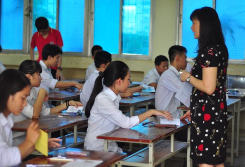 Chương trình giáo dục phổ thông mới muốn thành công phải áp dụng đúng sĩ số lớp học theo quy định. Ảnh: Quỳnh Trang.