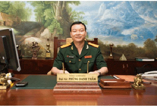Đại tá Phùng Danh Thắm, Tổng Giám đốc Công ty Thái Sơn.
