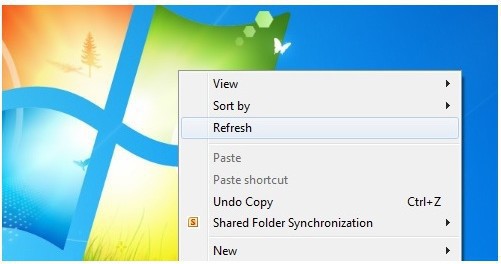 
Nhấn Refresh trên desktop không làm máy tính hoạt động nhanh hơn

