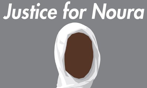 H&igrave;nh đại diện cho phong tr&agrave;o C&ocirc;ng l&yacute; cho Noura tr&ecirc;n mạng x&atilde; hội. Ảnh: CNN.